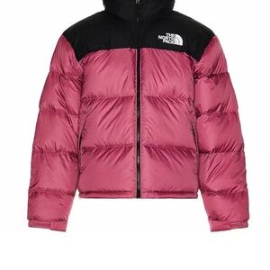 The North Face Fuchsia and Black Down Jacket